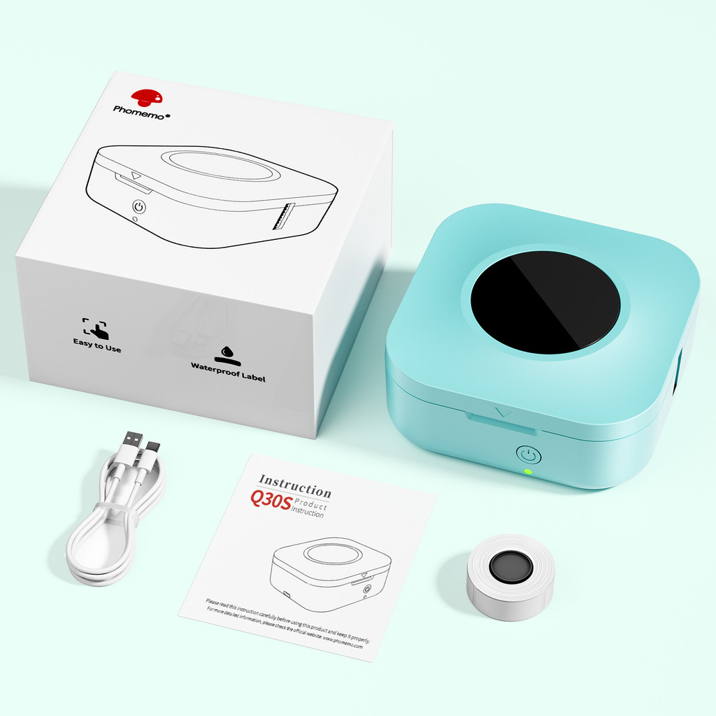 

Phomemo Q30S Mini Label Printer 6-15mm Portable Bluetooth Thermal Sticker Maker Wireless Handheld Label Maker for Home Office