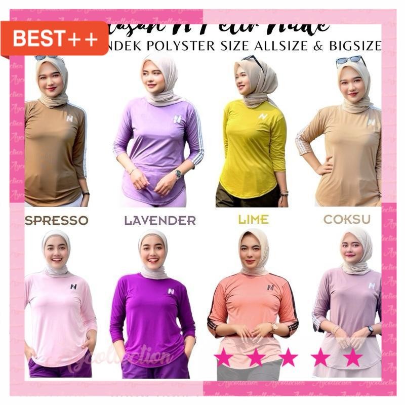 Baju Senam 17an Agustusan Olahraga Termurah Bagus Premium / Warna Baru Atasan Baju Senam N Petir Nud