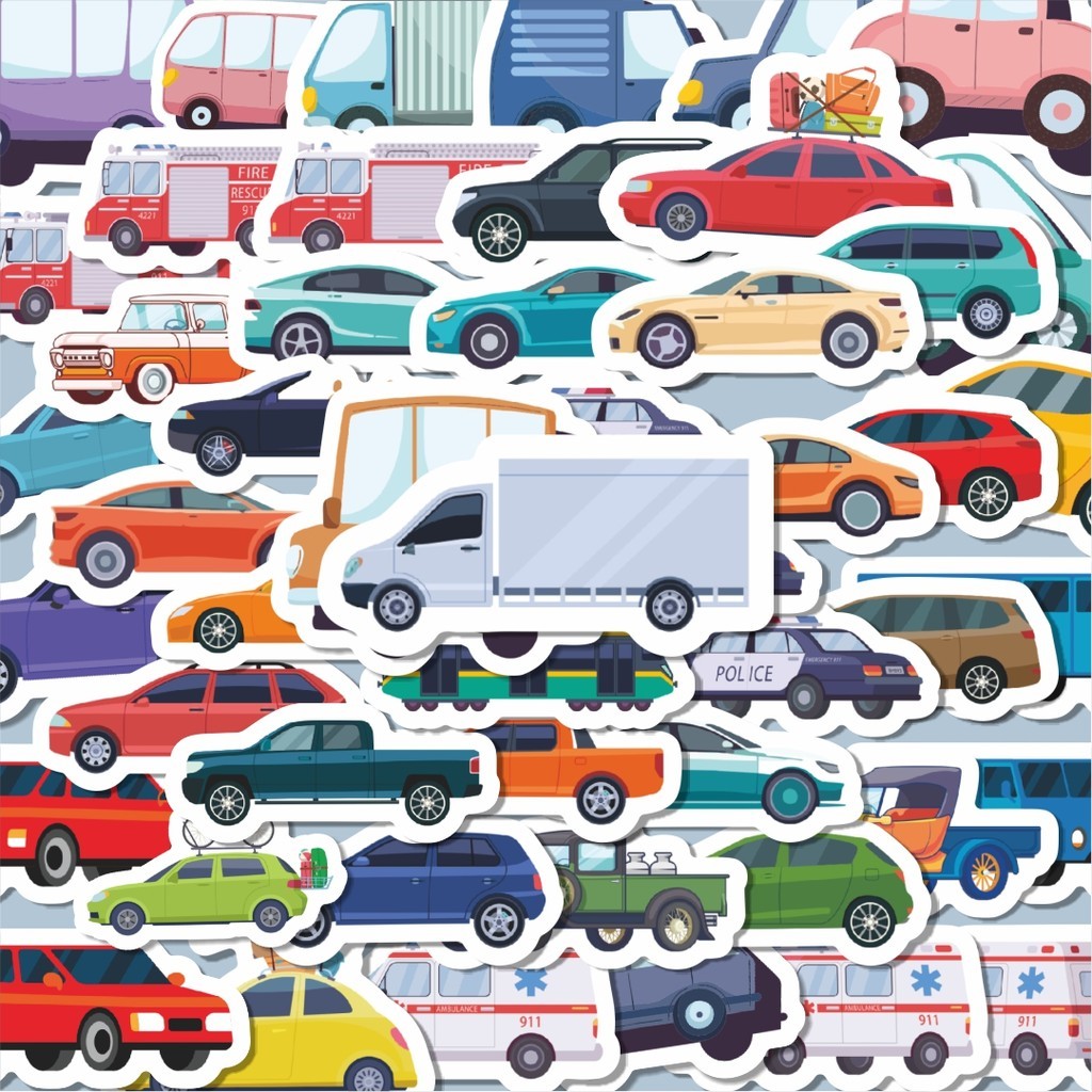 

100PCS Lucu Stiker Mobil Kartun Lucu Stiker Aesthetic Stiker Anti Air Stikers Berperekat Waterproof sticker decal buat Motor Helm Buku Journal Koper Casing HP Laptop Botol Minum Hadiah anak