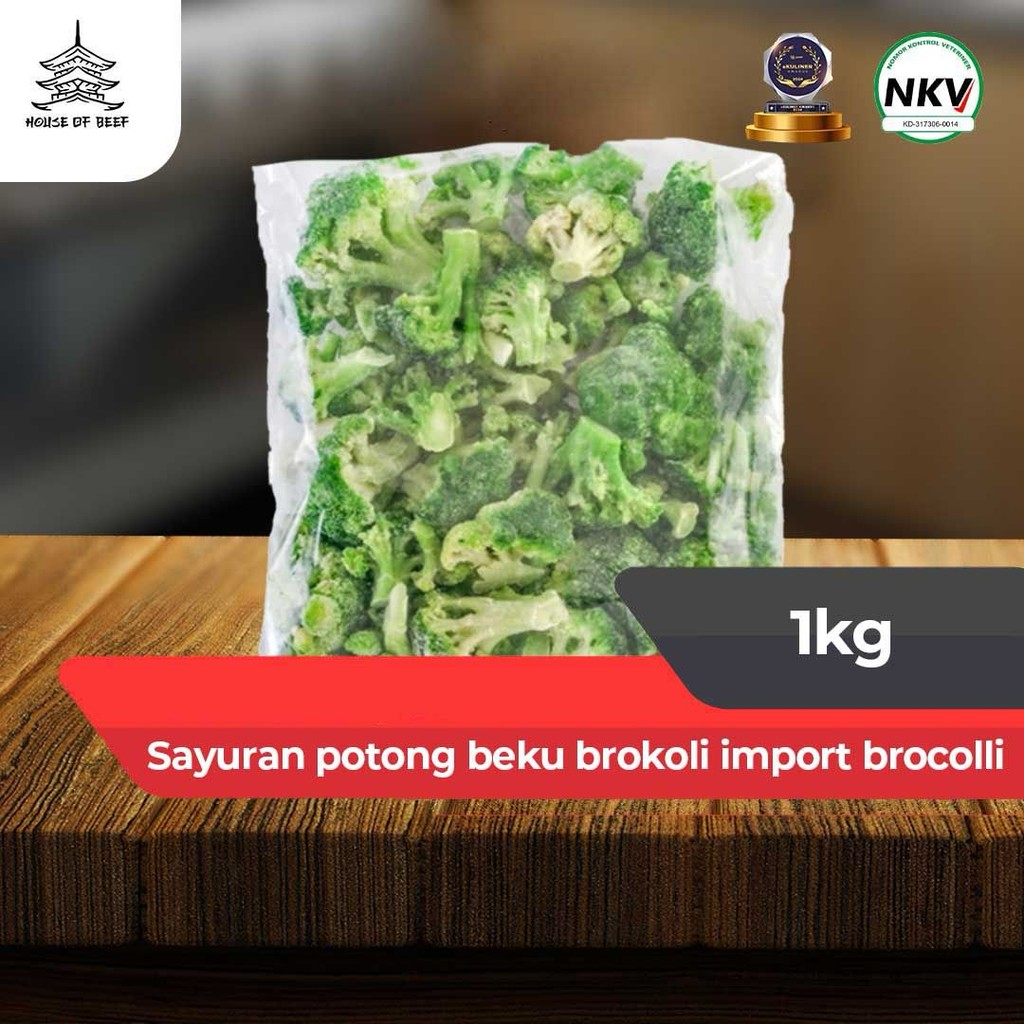 

Sayuran potong beku brokoli import brocolli 1kg