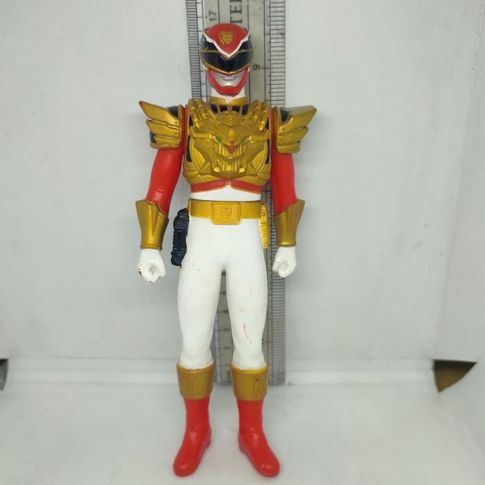 AKO,,, Vinyl Figure 7' Sentai Hero Series Goseiger Super Gosei Red Power Rangers Megaforce Bandai Or