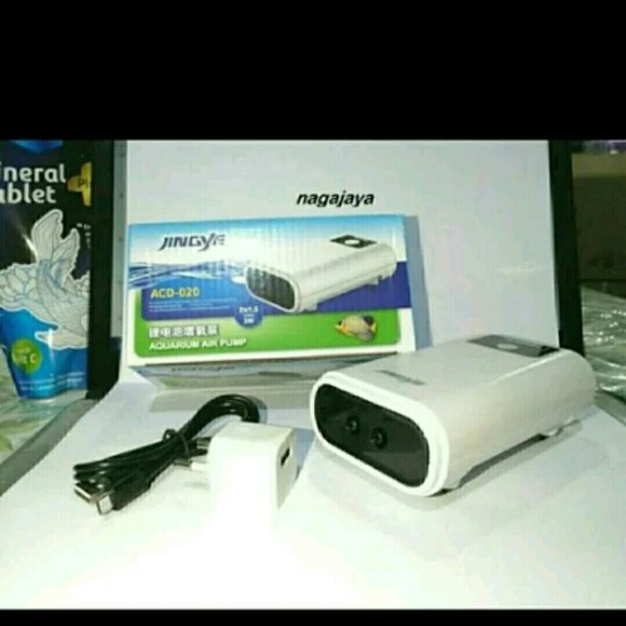 jingye ACD 020 acdc aerator gelembung udara 2 lubang ACDC airpump aksesoris aquarium peralatan aquar