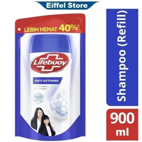 BIG PROMO  Shampoo Lifebuoy Anti Ketombe / Lifebuoy Shampoo Anti Dandruff Reffil 900 ml / Lifebuoy S