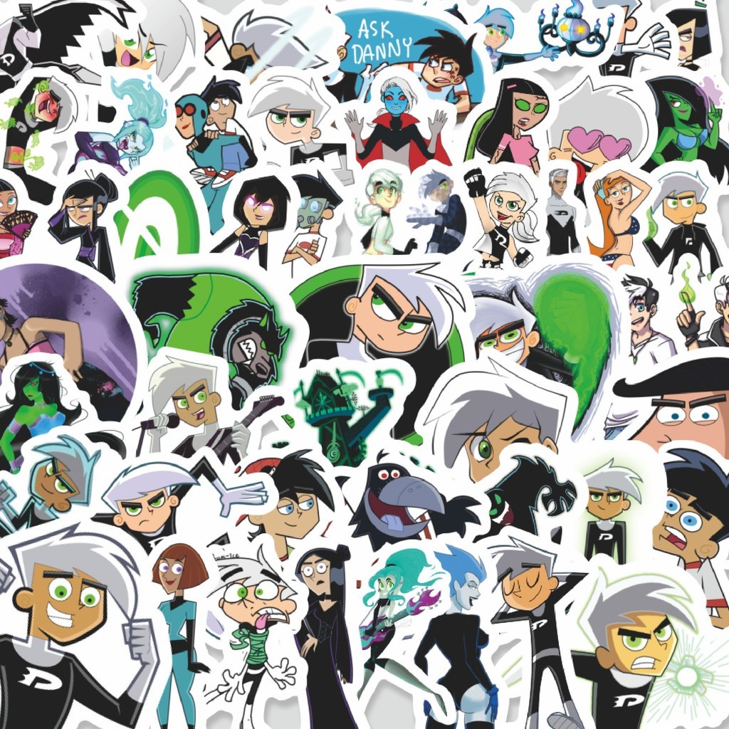 

Stiker Cutting Pack Sticker Kartun Danny Phantom Sticker Isi 100Pcs Series Aesthetic Lucu Keren Untuk Koper Bahan Vynil