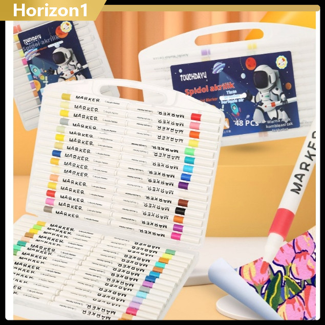 

Pena spidol akrilik untuk siswa sekolah dasar, pena cat air anak-anak, inti pena akrilik, pena berwarna, pena seni taman kanak-kanak, kuas yang dapat dicuci, dapat dicuci, warna tidak transparan, warna yang dapat ditumpuk