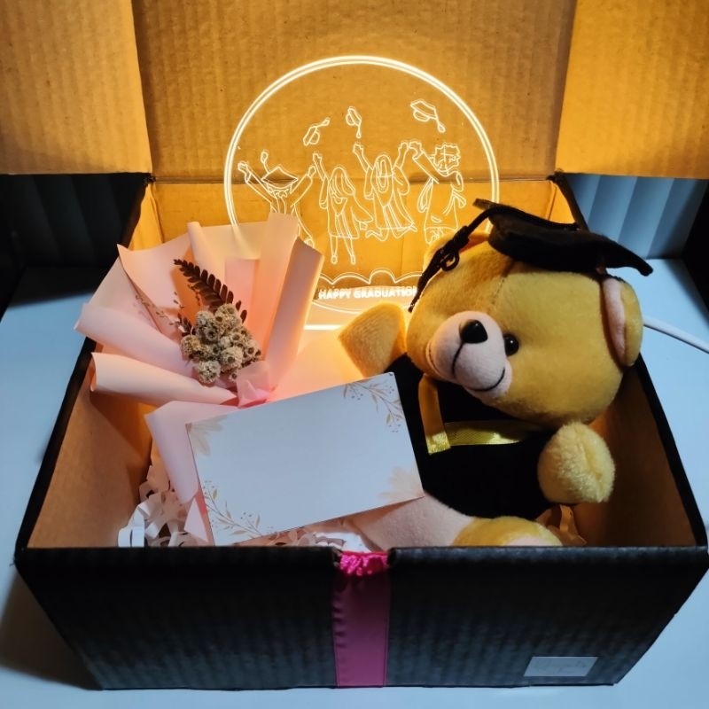 

READY / Hampers Lampu Tidur Wisuda / Hadiah Wisuda / Kado Wisuda / hadiah kelulusan / kado kelulusan / hampers wisuda / hampers kelulusan / buket / hadiah