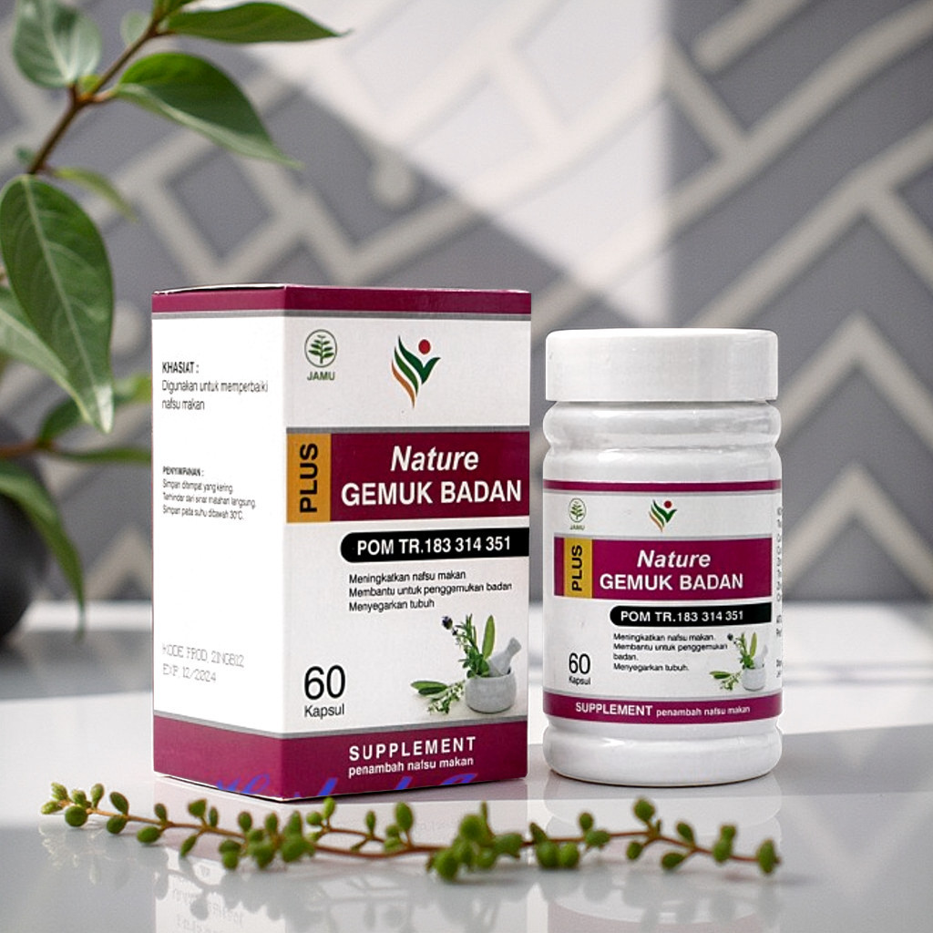 Kapsul Gemuk Badan Nature Isi 60 - Penggemuk Badan