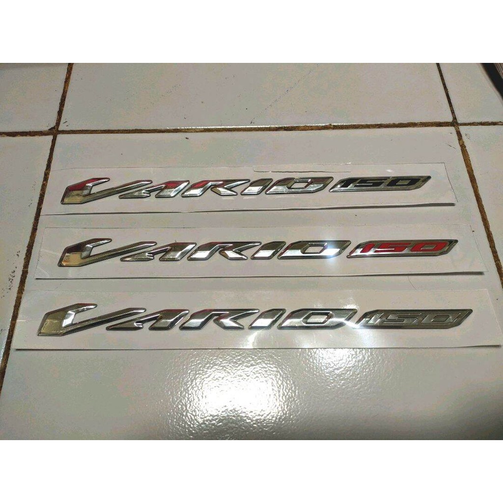 sepasang Logo 3D VARIO 150 emblem timbul honda vario 150