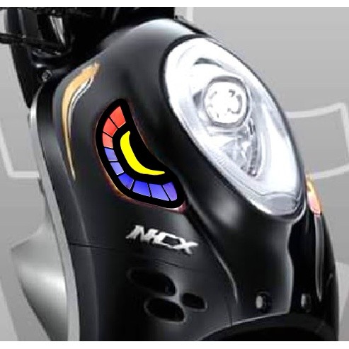 Stiker Lampu Sein depan belakang  SCOOPY 2021/2024 motor