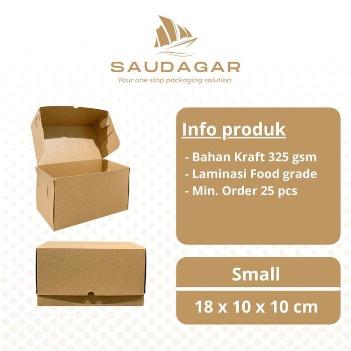 

[PROMO BARANG BARU] Box Kotak Roti Bakar / Dus Bomboloni Donat bahan kraft anti minyak - Small Bergaransi Terlaris