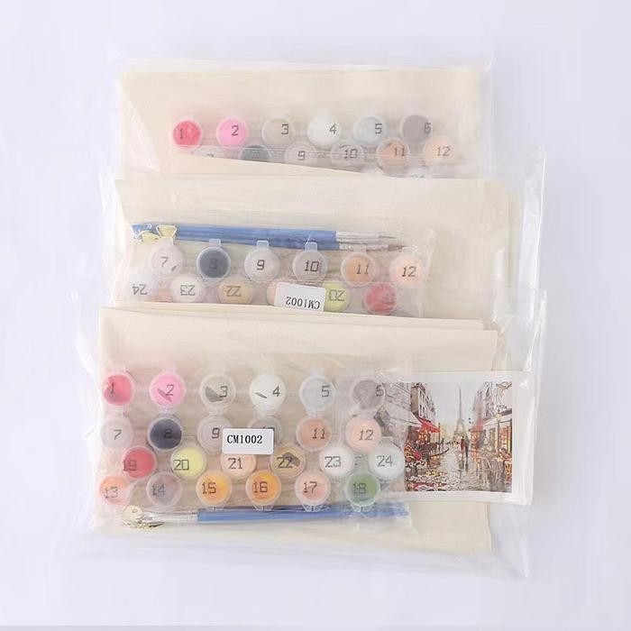 

DIY CANVAS PAINTING BY NUMBER KIT DIGITAL OIL PAINTING DIY PAINT BY NUMBER LUKISAN 40X50CM / PAINTING KIT FRAME - 3140