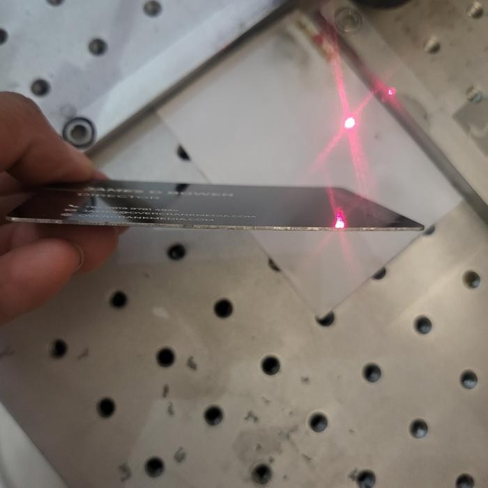 

Custom Grafir 0.8mm Metal Name Card/Kartu Nama Anodized - Polos