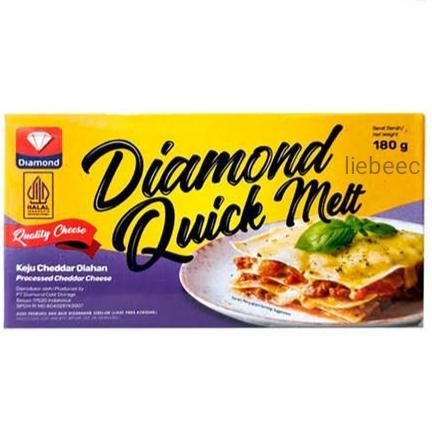 

[PROMO EXP TERBARU] Diamond Quick Melt Cheese Keju Cheddar 180gr / 180 gr Bergaransi Terlaris