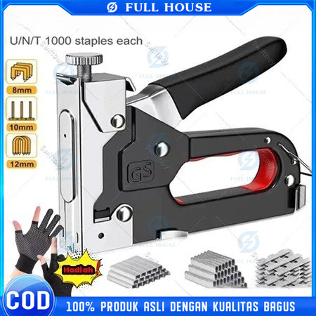 

Full House! Gratis 600 Paku / 3 In 1 Stapler Gun / 3 In 1 Pistol Kuku / Staples Tembak Gun Tacker / Powerfull Pistol Stapler / Furnitur DIY Pelapis Pistol Stapler / Dekorasi Rumah Alat Pertukangan / Multifungsi Pistol Stapler