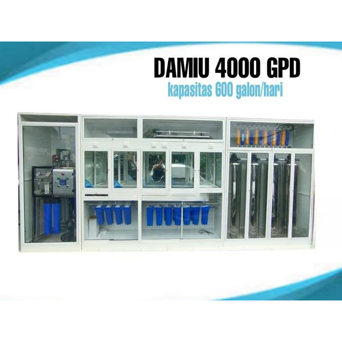 Depot air minum isi ulang 4 in 1 - Mesin RO 4000 Gpd