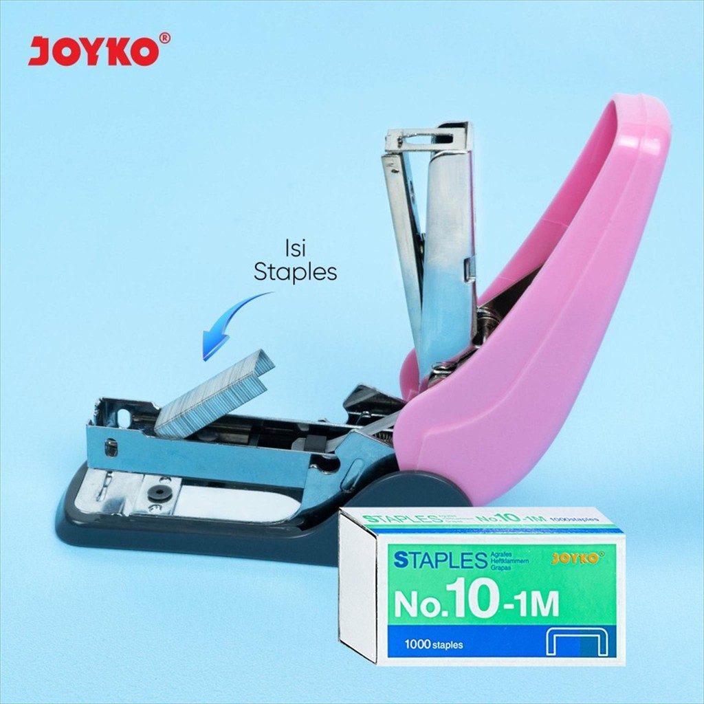 

[Tokome23] COD JOYKO Staples No 10-1M / Refill Isi Staples Stepler Hekter 1000 pcs