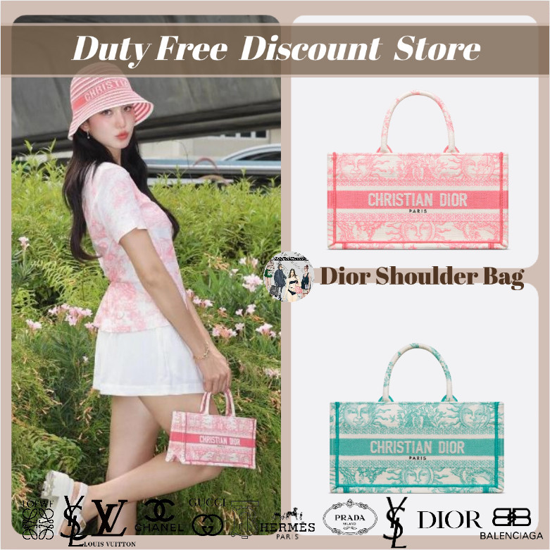 DIOR East-West Book Tote Bag (Tas Bahu / Tas Bahu Miring) Kode M1326C Garansi Dua Tahun Asli