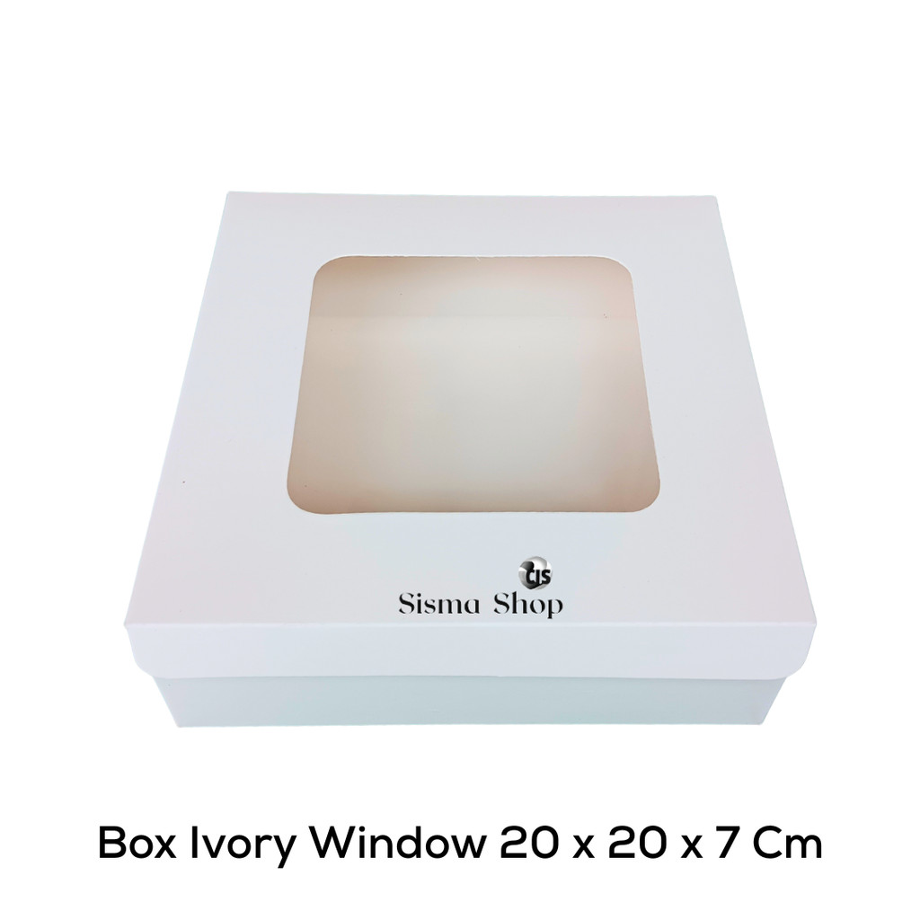

Box Invori Window 20 X 20 X 7 / Box Invory Putih Jendela 20 X 20 X 7 Cm