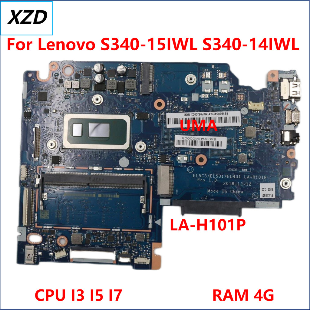 EL5C3 EL531 EL431 LA-H101P Mainboard For Lenovo IdeaPad S340-15IWL S340-14IWL Laptop Motherboard WIT