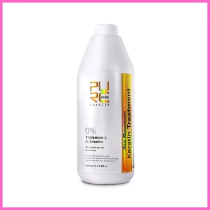 Pelurus Rambut Keratin pure purc 0% 5% 8% 12% Treatment Smooting Brazilian 1000ml / 500ml Nutrisi Ra