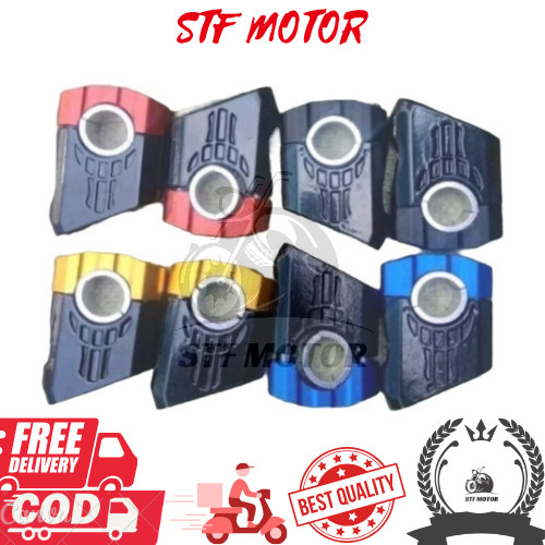 Raiser Peninggi Stang, Stang miring Motor Peninggi Stang universal Rx - Gold, Raiser Miring Yamaha H