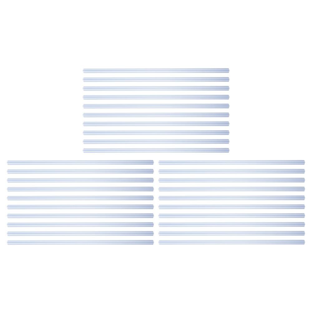 

30 Pcs A4 Transparent Slide Binders 310mm 10mm Plastic Spine Bars Report Bookbinding Clips Office School Use