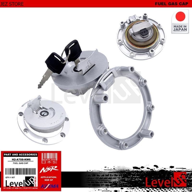 Level Up Fuel Gas Cap NSR150 SP - Tutup Tangki NSR150 SP - Tutup Tangki set kontak dan kunci jok 4 k