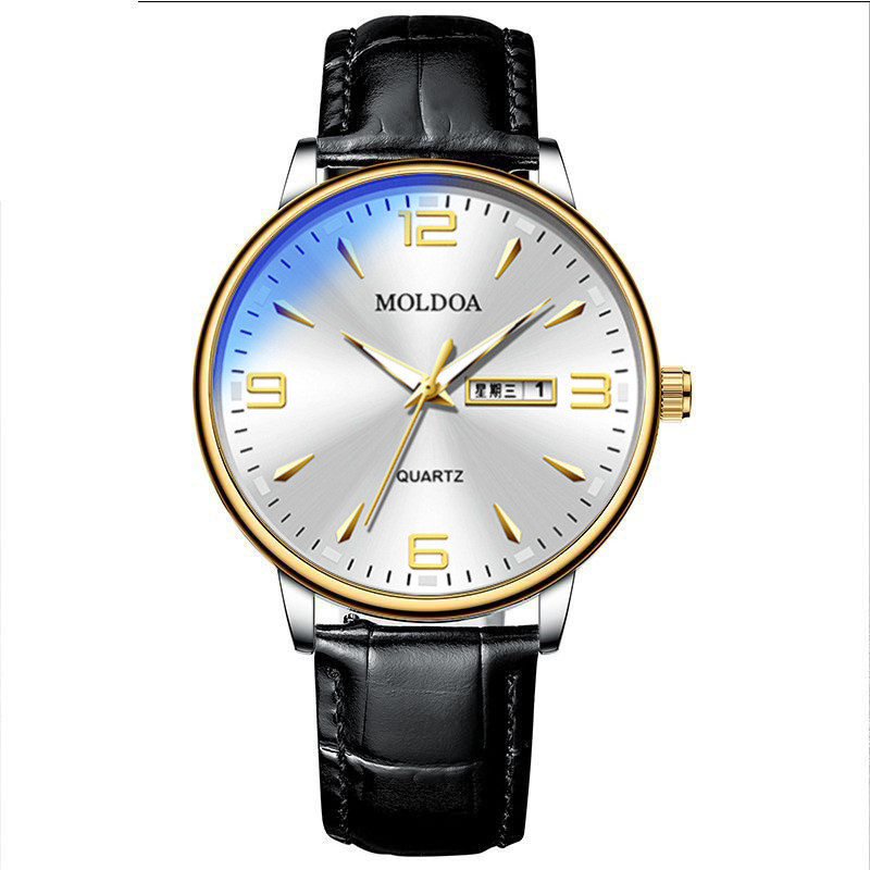 

Jam Tangan Pria Swiss Asli Tahan Air Kalender Bercahaya Gaya Korea Jam Tangan Kuarsa Non-Mekanik