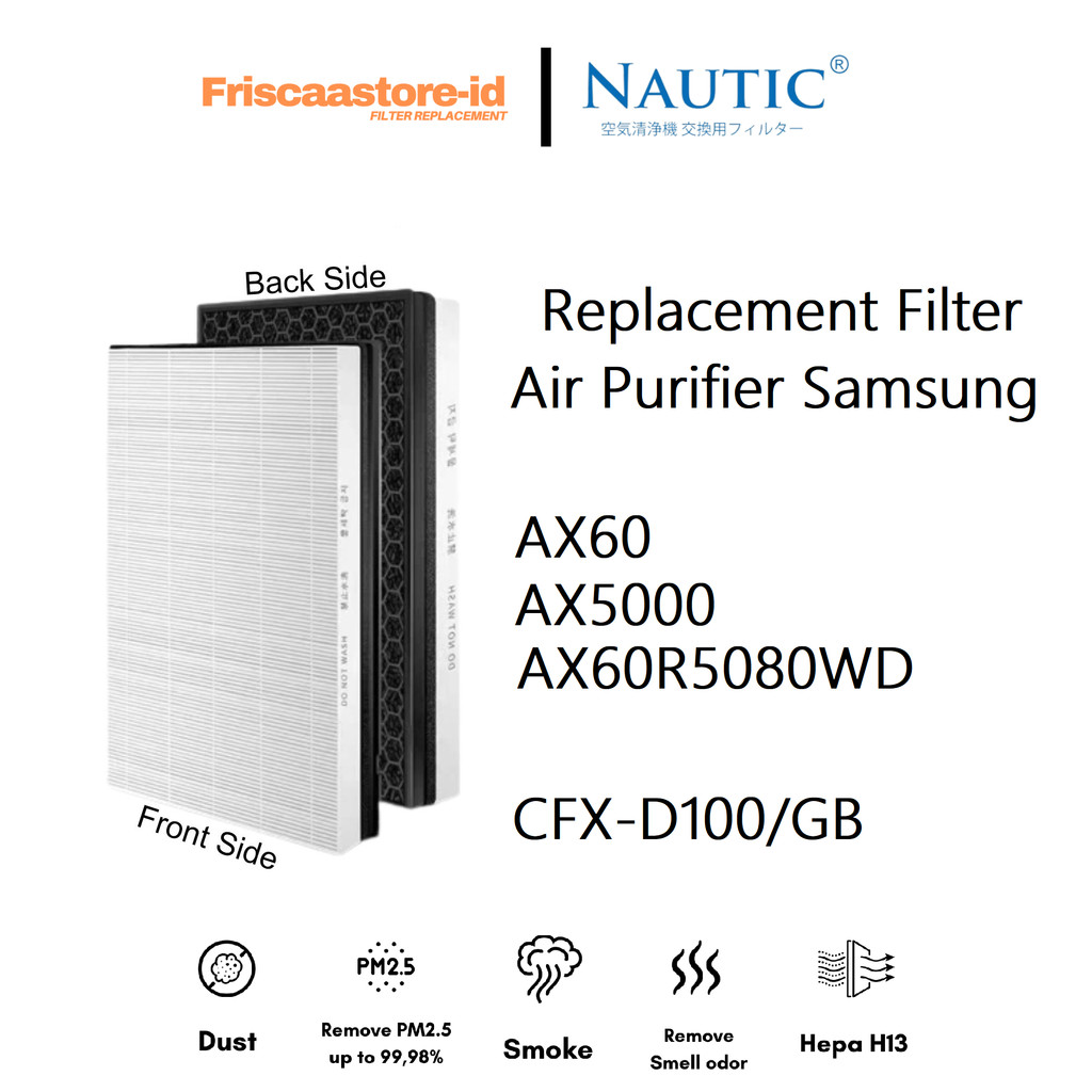 FILTER Samsung CFX-D100/GB For Air Purifier Samsung AX60 AX60R5080WD AX5000