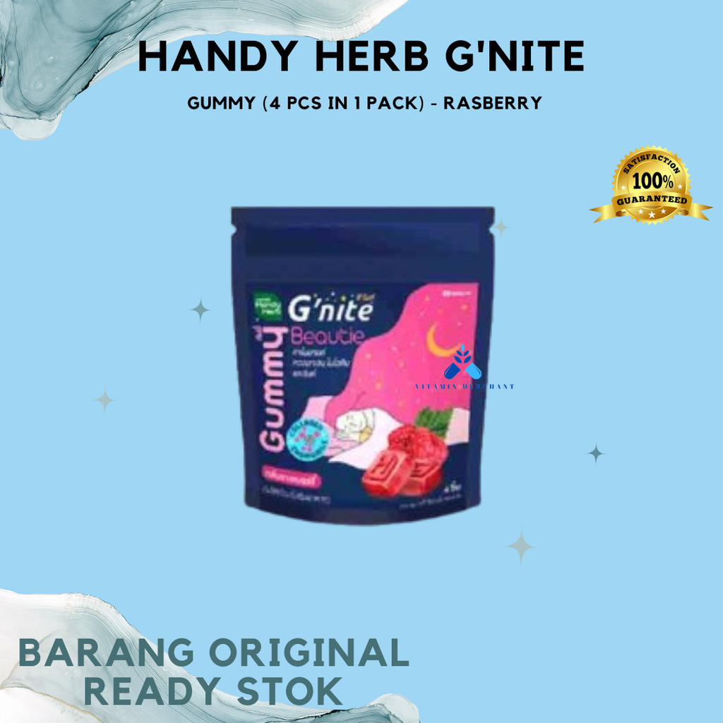 

Thailand Handy Herb G'nite Gummy (4 PCS IN 1 PACK) - Rasberry - w&w