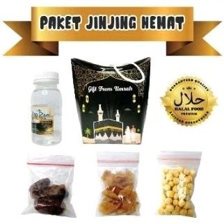 

PAKET SUPER HEMAT / Souvenir Oleh Oleh Haji Umroh/ Kardus Isi Air Zam Zam 50ml ,botol 80ml Kurma Kismis Kacang Arab