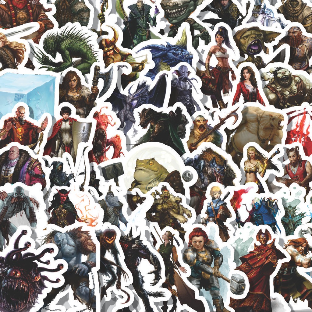 

Stiker Cutting Pack Stiker Dungeon And Dragons Series 4 Isi 100Pcs Series Aesthetic Lucu Keren Untuk Koper Bahan Vynil