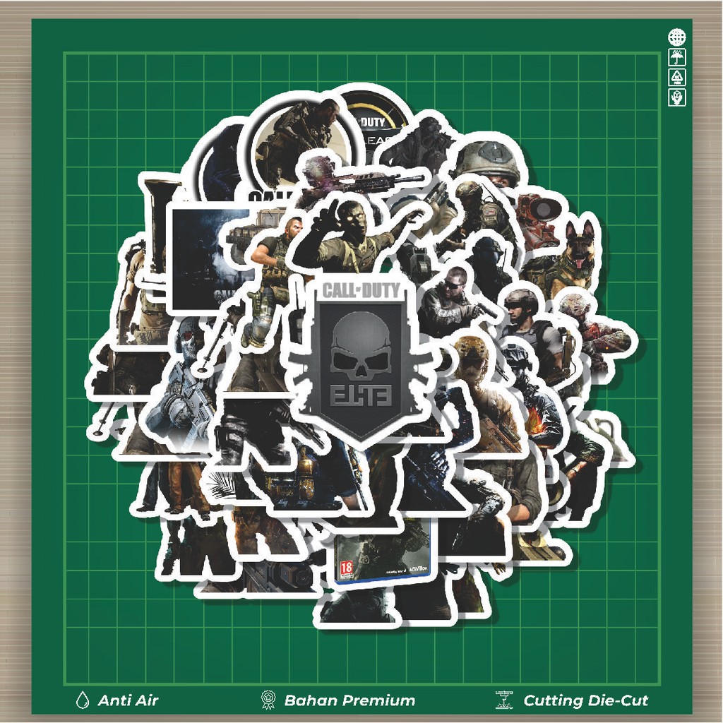 

HOT 50 PCS STIKER Call Of Duty Series Game 3 Fashion Cars Decal Dingin Kartu Album Custom Vinyl Anti Air- Sticker Aesthetic Buku Journal Koper Casing HP Tablet Laptop Helm Motor Botol Minum