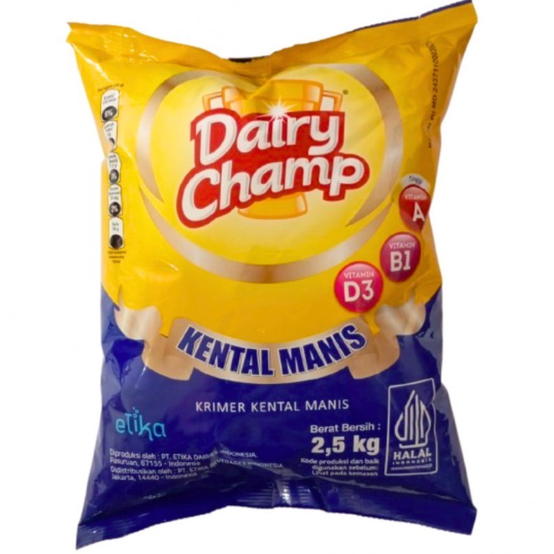 

Condensed Milk Dairy Champ / Susu Kental Manis Dairy Champ - 2.5 Kg