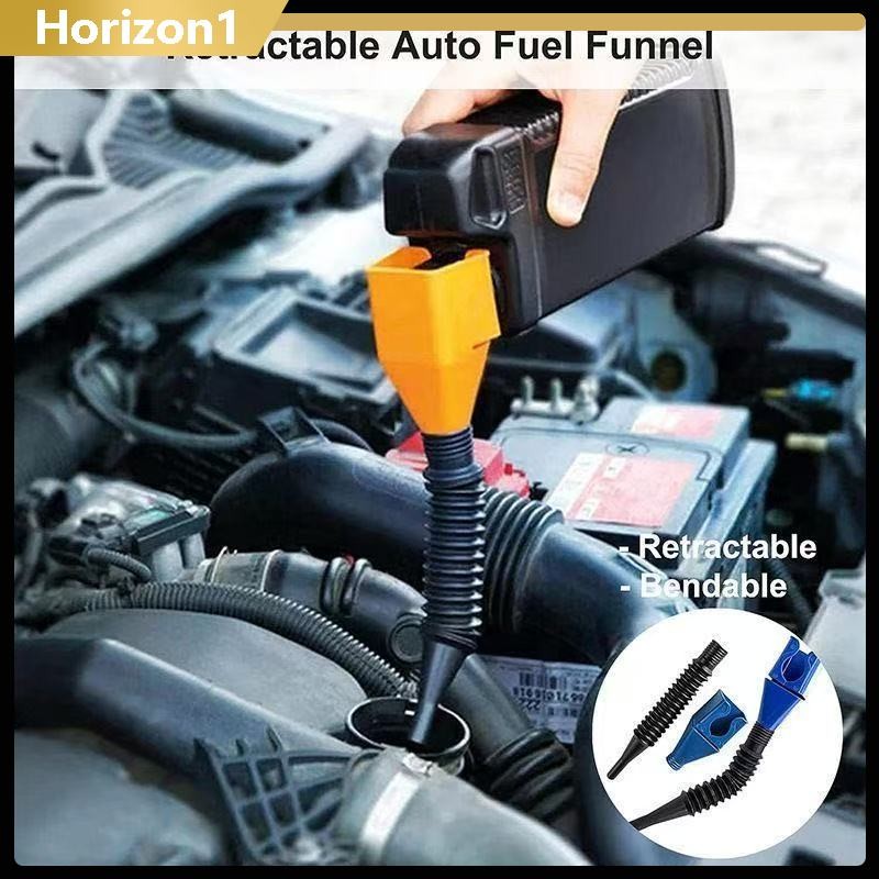 Selang teleskopik lipat multifungsi portabel, bayonet persegi, corong pengisian oli, tuang oli, beba