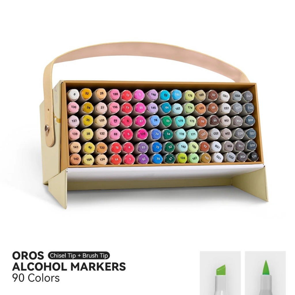 

Arrtx OROS 90 Colors Alcohol brush Markers (NEW packing)