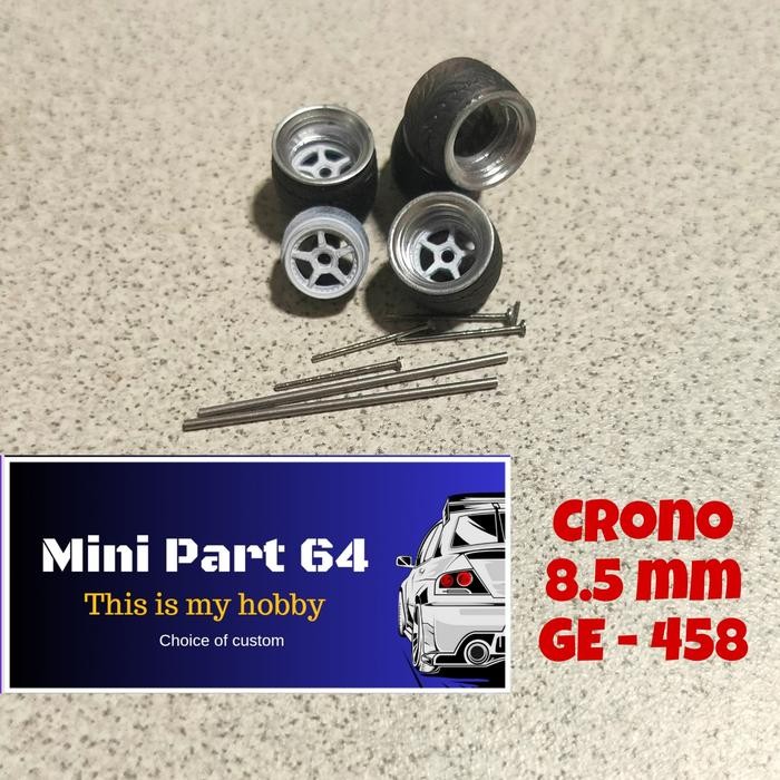 Diorama Diecast Ban 8.5 mm GE 458 Miniatur Skala 64