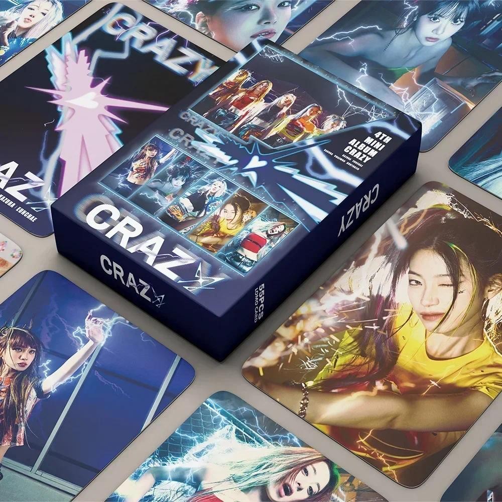 

55pcs/Set Kpop 4th MINI ALBUM CRAZY Lomo cards Perfect Night Photocards For boys girls Collectible gifts