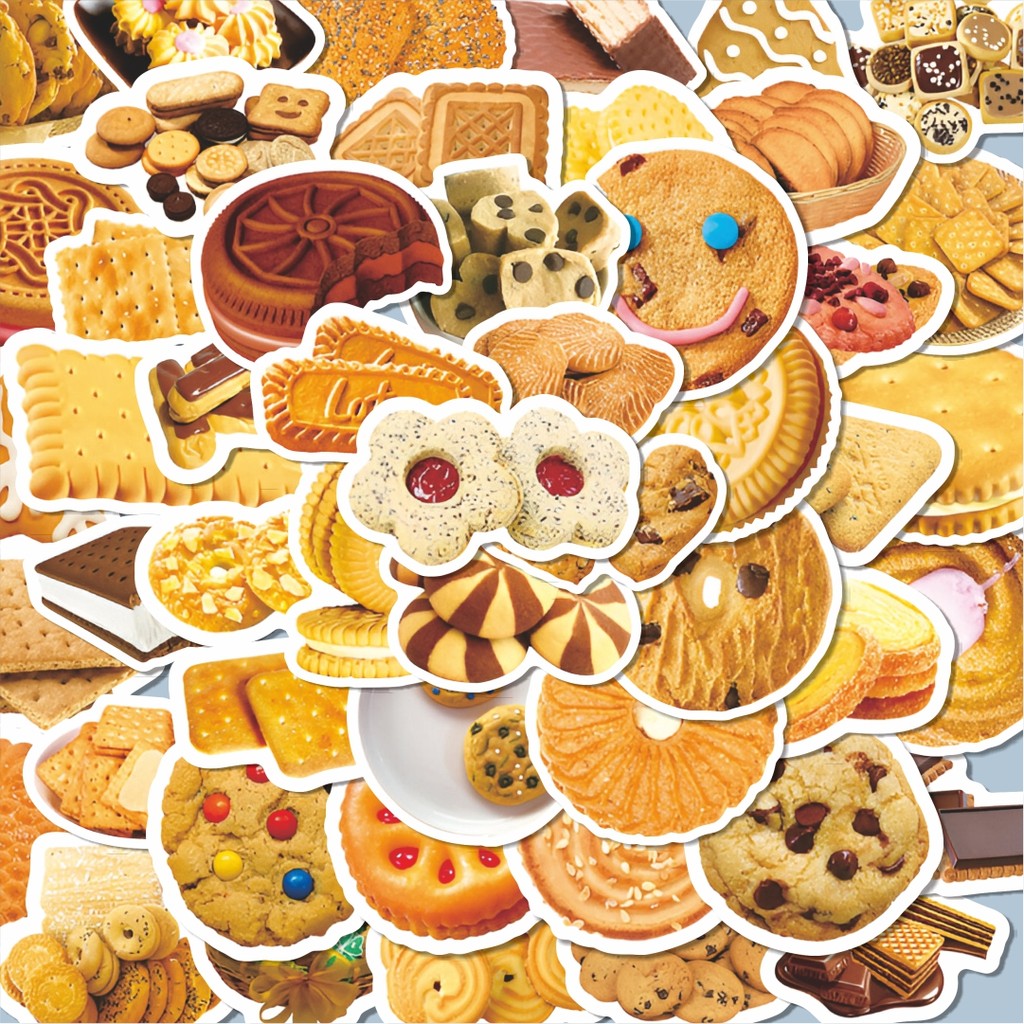 

100PCS Lucu Stiker Chinese Delicious Cookies [Kue Lezat Cina] Stiker Aesthetic Stiker Anti Air Stikers Berperekat Waterproof sticker decal buat Motor Helm Buku Journal Koper Casing HP Laptop Botol Minum Hadiah anak