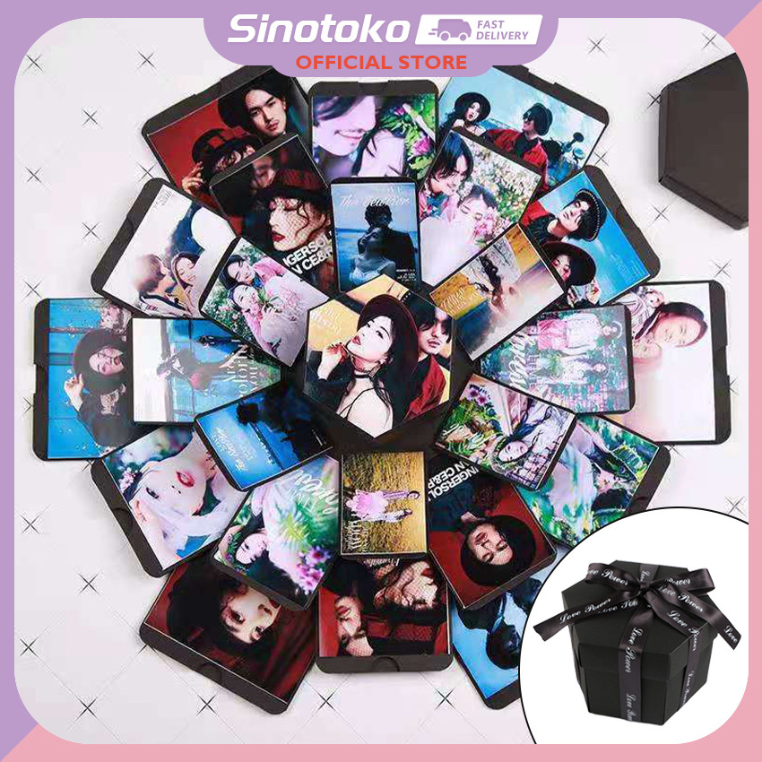 

Kotak Hadiah Eksplosion DIY，Album Foto Scrapbook, Ulang Tahun/Valentine，Hadiah untuk Cewek