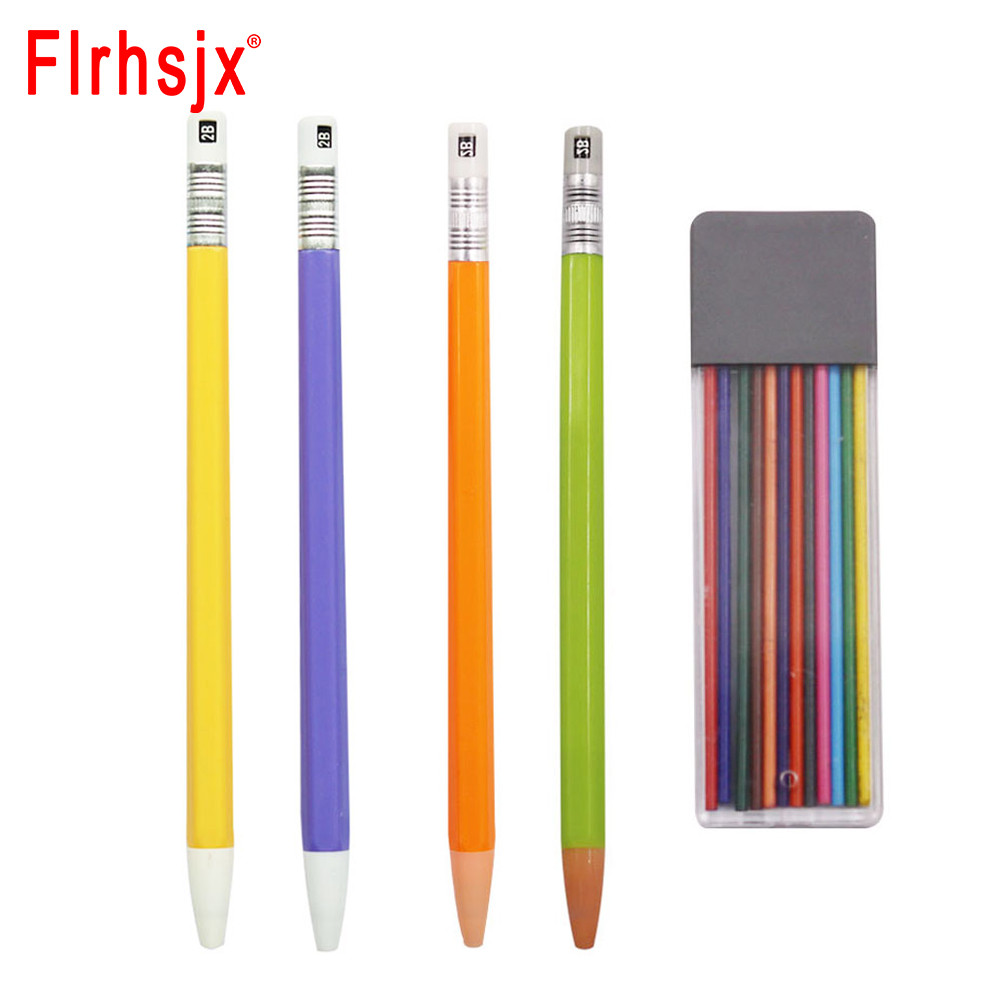 

12pcs Fabric Marker Chalk Refiils Reusable Tailors Chalk Pencil Set Pen Holder and Pencil lead for Fabric Marking Sewing Tools