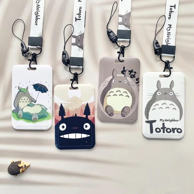 

20 Colors Cartoon Chinchilla Lanyard Credit Card ID Holder Bag Student Unisex Bank Bus Business Card Cover Badge Holders