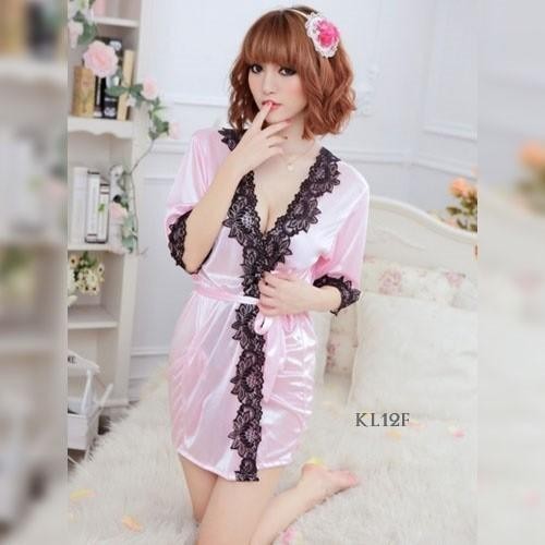 Kimono Lingerie Wanita Seksi Night Dress Sexy KL12F