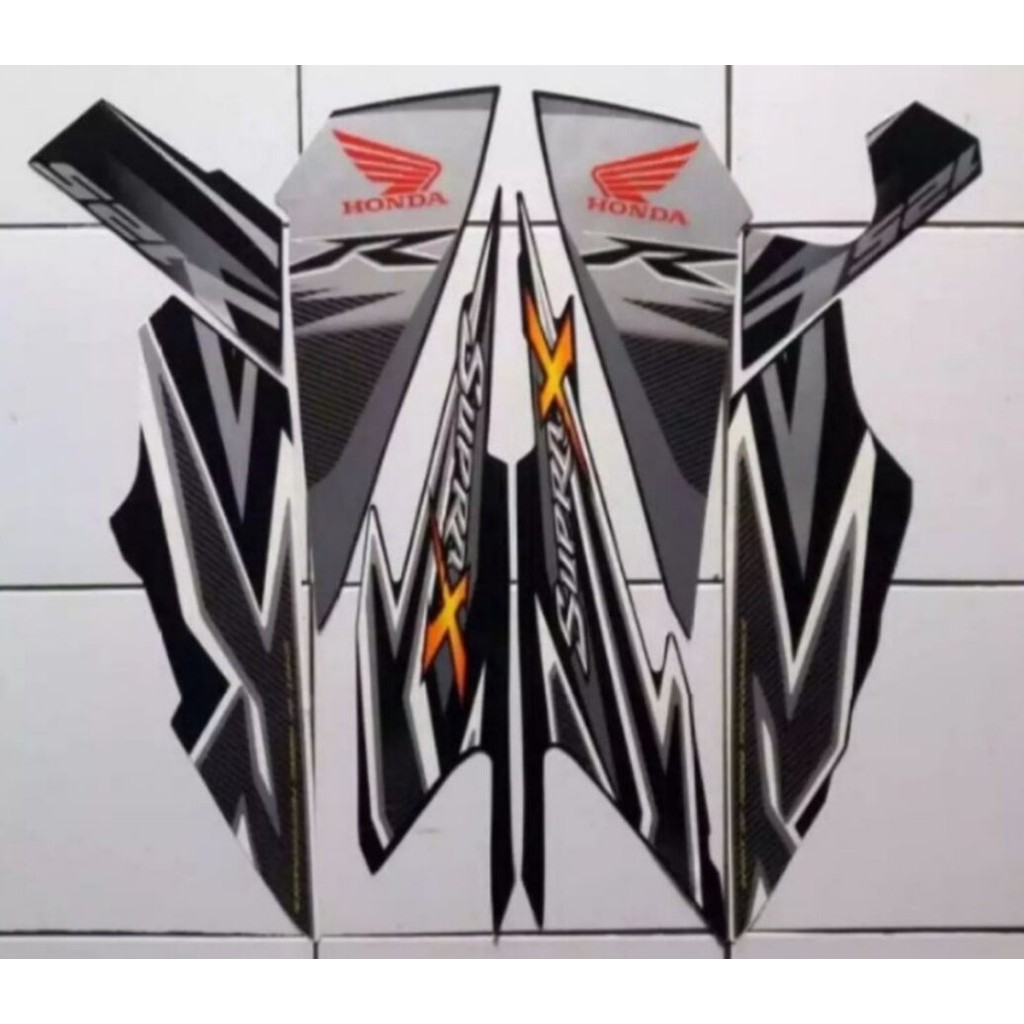 Striping Ori body Honda Supra X 125R 2012 stiker bawaan original bodi honda supra x old supra x 125 
