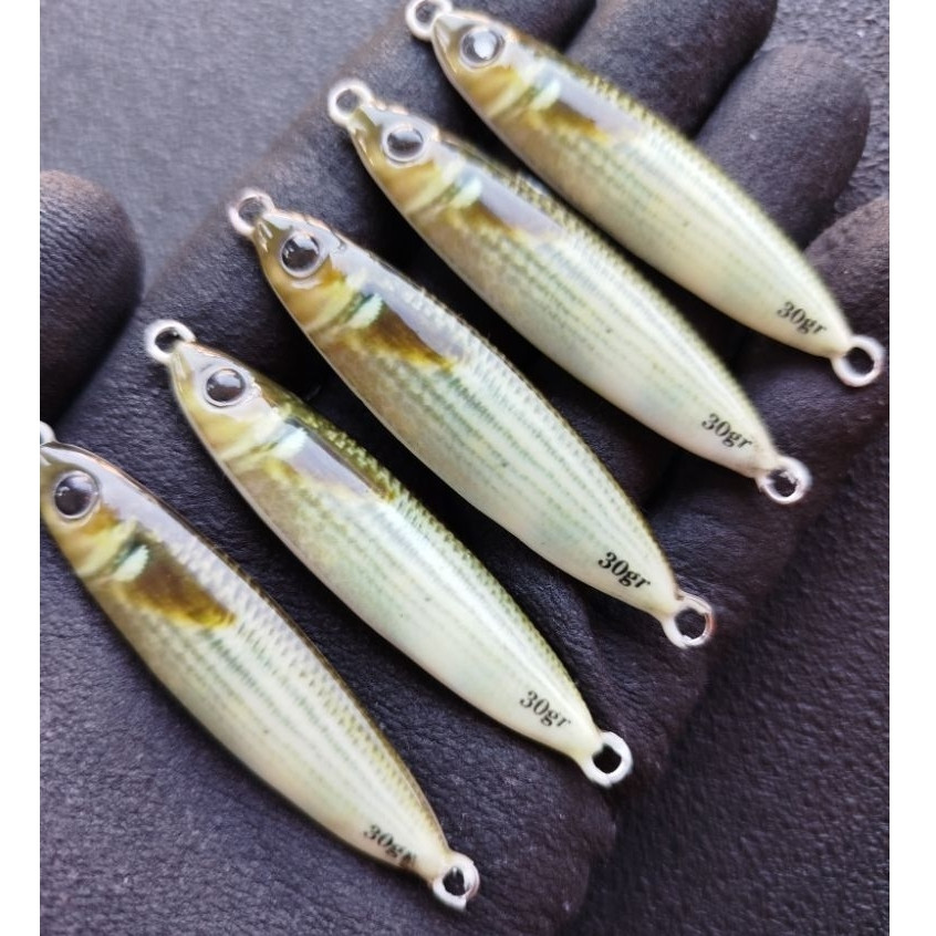 Metal jig belanak full GID Metal jig 3D 30, 40, 60, 80, 100, 150gr full gid