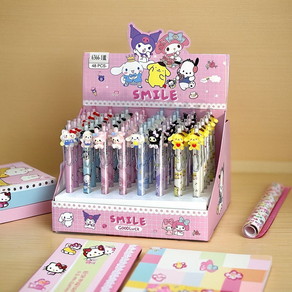 

Pulpen Cetek Akrilik Pena Motif Sanrio Kuromi 3D Labubu Import - GG0363