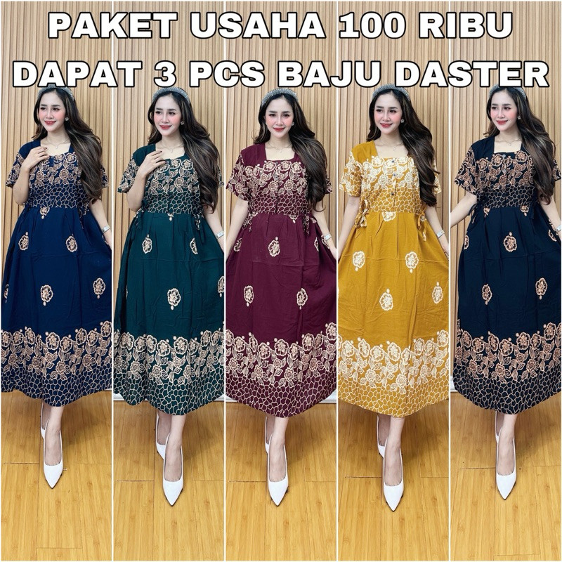 PAKET USAHA 100 RIBU DAPAT 3  BAJU DASTER CHIBI BUNGA SEPATU// DASTER TALI CHIBI // DASTER BUSUI RAY