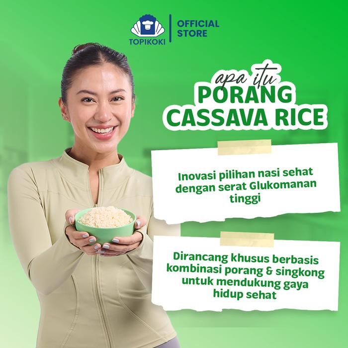 

Bundling Hemat Dailymeal - Porang Cassava Rice Beras Porang 1 kg 2pcs – Enak & Praktis, Cukup seduh air panas