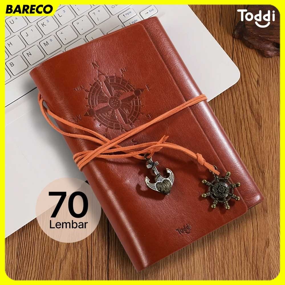 

Toddi Buku Catatan Binder Kulit Notebook Retro Pirate Compass - ZB045
