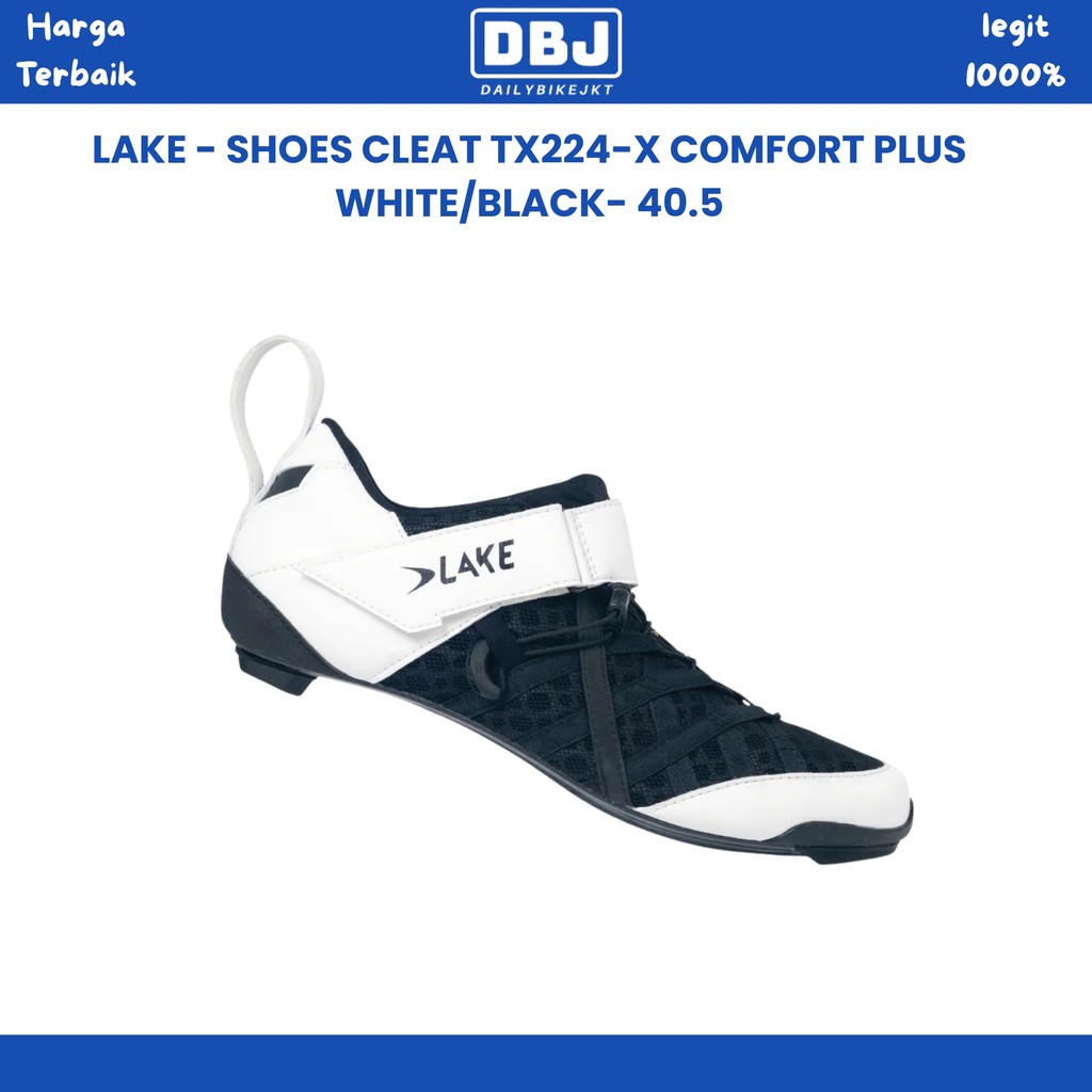 LAKE - SHOES CLEAT TX224-X COMFORT PLUS WHITE/BLACK- 40.5